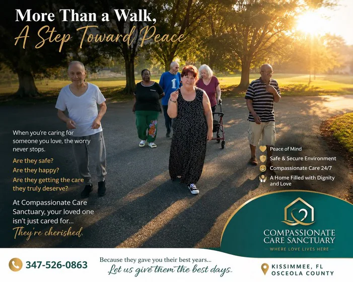 Client-supplied promotional graphic reading More Than a Walk, A Step Toward Peace and displaying 347-526-0863
